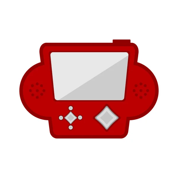 Icono de consola de videojuegos portátil aislado — Vector de stock