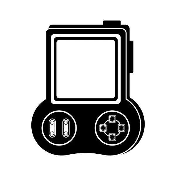Elszigetelt hordozható videogame vigasztal ikon — Stock Vector