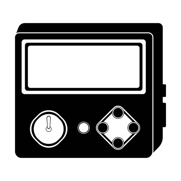 Pictogram Voor Geïsoleerde Draagbare Videogame Console Vector Illustratie Ontwerp — Stockvector