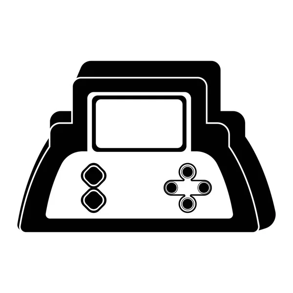Icono de consola de videojuegos portátil aislado — Vector de stock