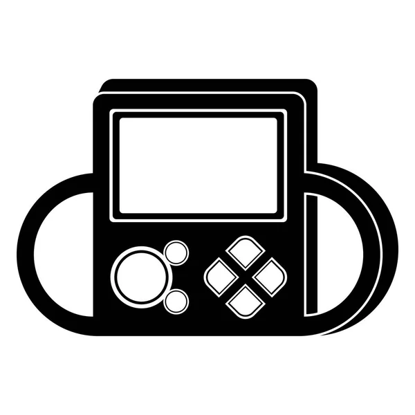 Icono de consola de videojuegos portátil aislado — Vector de stock