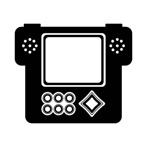 Ícone de console de videogame portátil isolado — Vetor de Stock