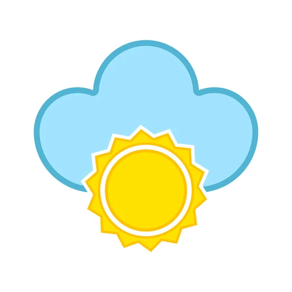 Isolated sunny weather icon — Stock Vector