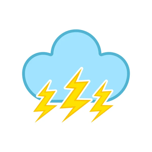 Isolated thunderstorm weather icon — Stock Vector