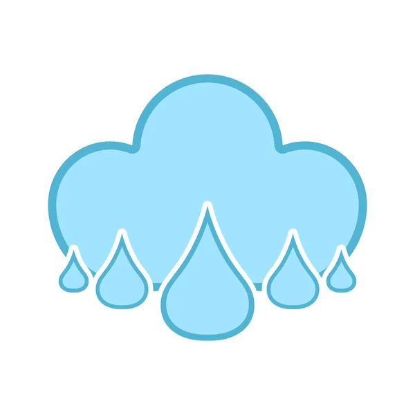 Isolated rainy weather icon — Stock Vector
