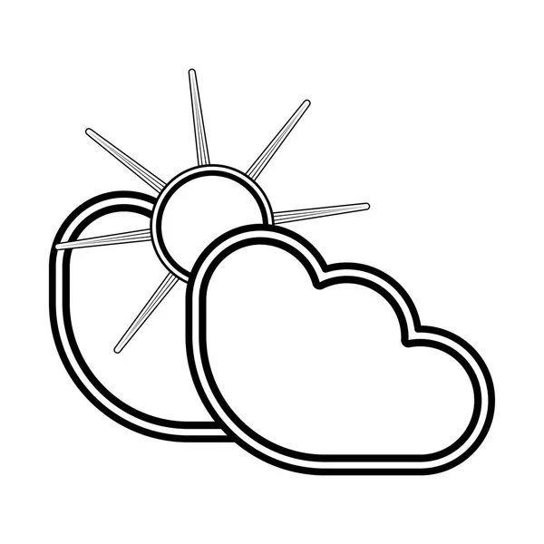 Vereinzelt sonniges Wetter — Stockvektor