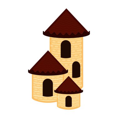 Ortaçağ kule bina izole