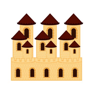 Ortaçağ Kalesi bina izole