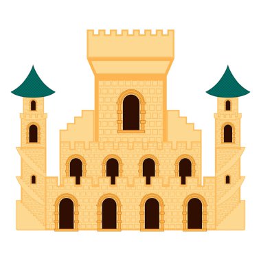 Ortaçağ Kalesi bina izole