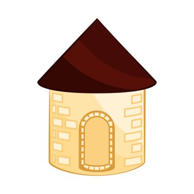 Ortaçağ kule bina izole