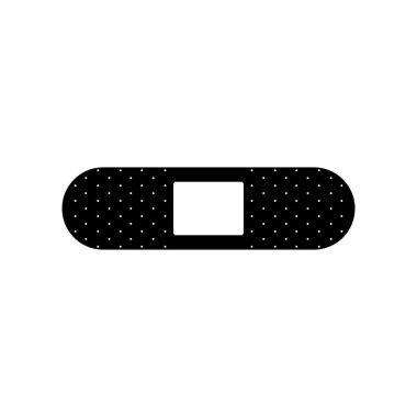 İzole tıp bandaj simgesi