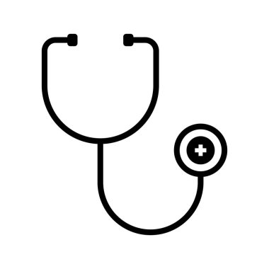 İzole edilmiş steteskop simgesi