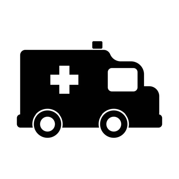 Icono de ambulancia aislada — Archivo Imágenes Vectoriales