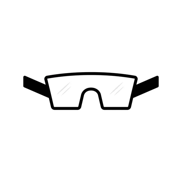 Geïsoleerde lab bril pictogram — Stockvector