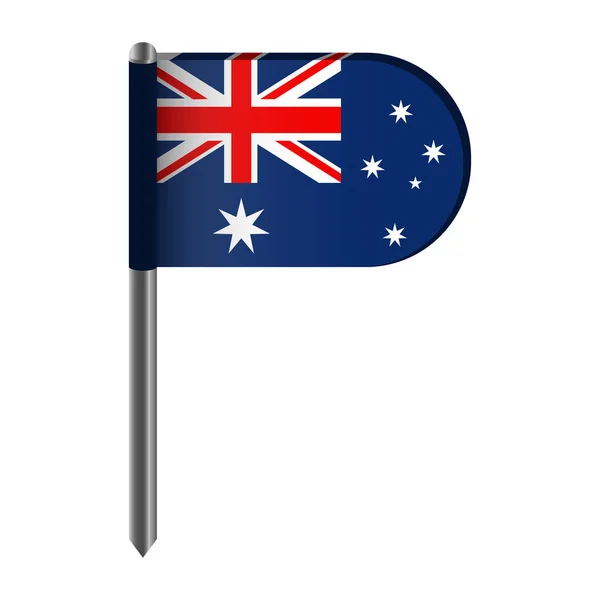 Bandera aislada de Australia — Vector de stock