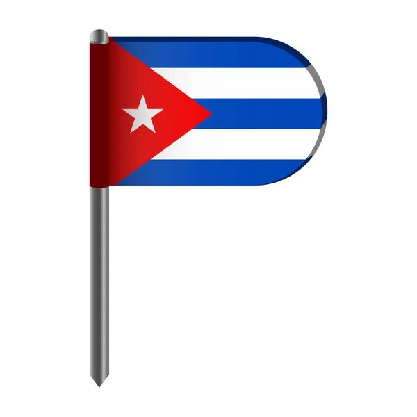 Isolated flag of Cuba — Stock Vector