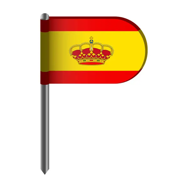 Bandeira isolada de Espanha — Vetor de Stock