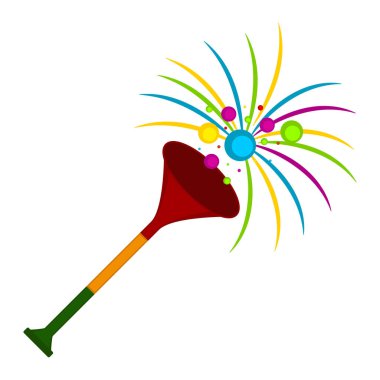 İzole parti trompet simgesi