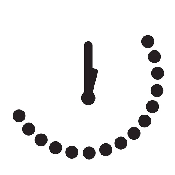 Icono de reloj aislado — Vector de stock