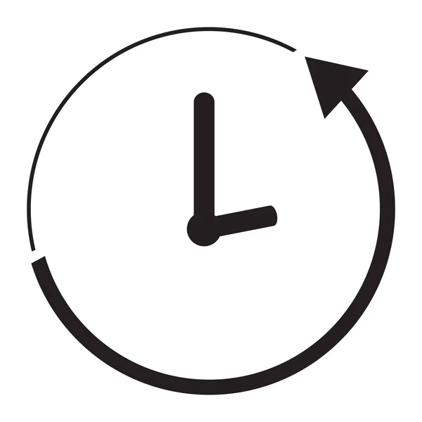Isolato icona dell'orologio — Vettoriale Stock