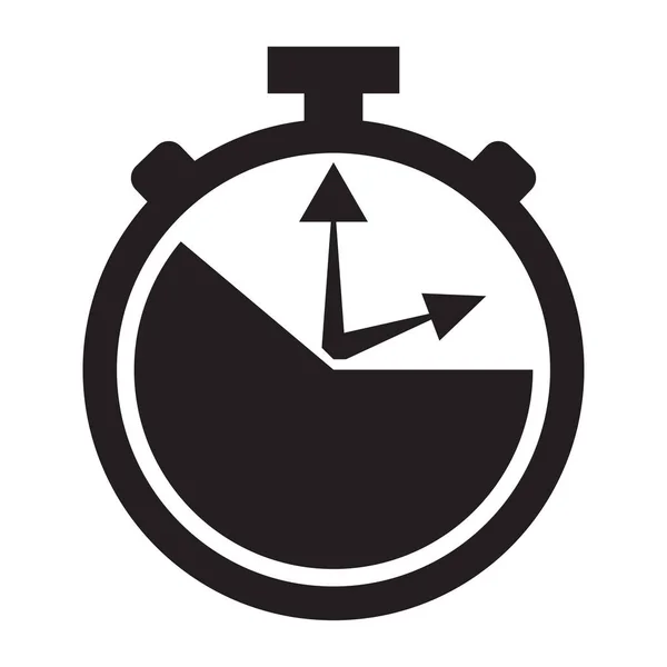 Geïsoleerde horloge pictogram — Stockvector