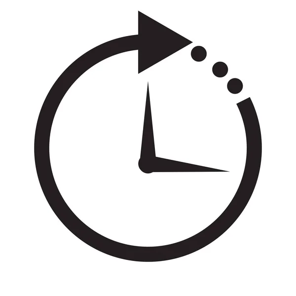 Geïsoleerde horloge pictogram — Stockvector