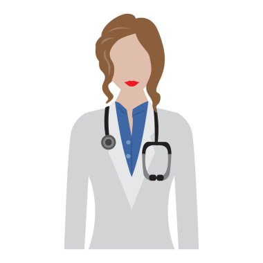 İzole kadın doktor avatar