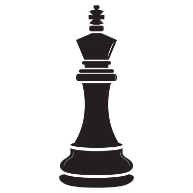 İzole kral satranç parçası simgesi
