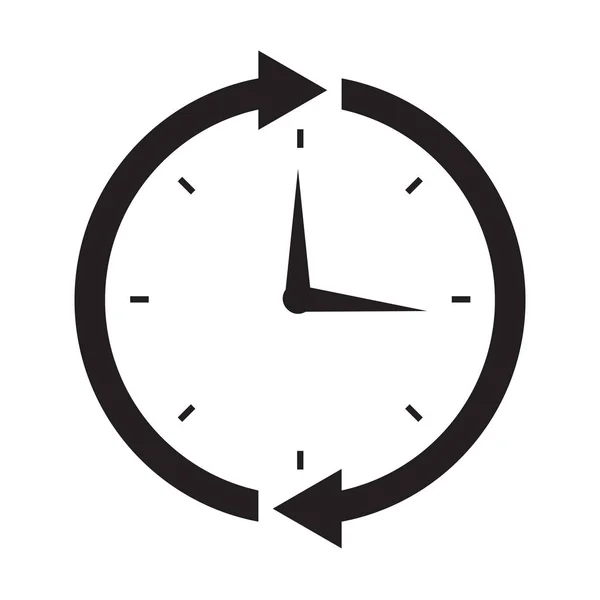 Ícone de relógio isolado — Vetor de Stock