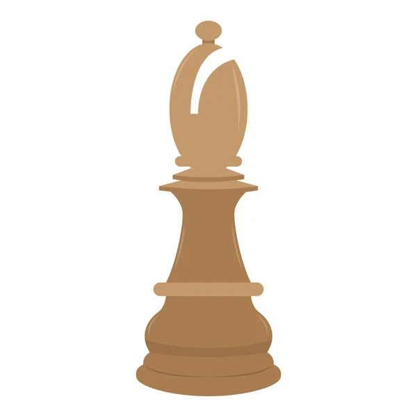 Ізольована ікона єпископської шахової фігури — стоковий вектор