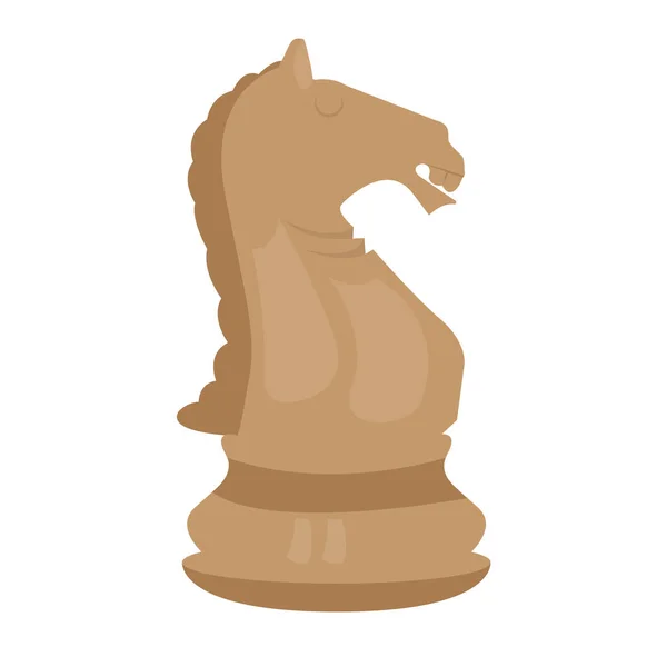 Ícone de peça de xadrez de cavaleiro isolado —  Vetores de Stock