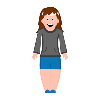 İzole kadın atlet simgesi