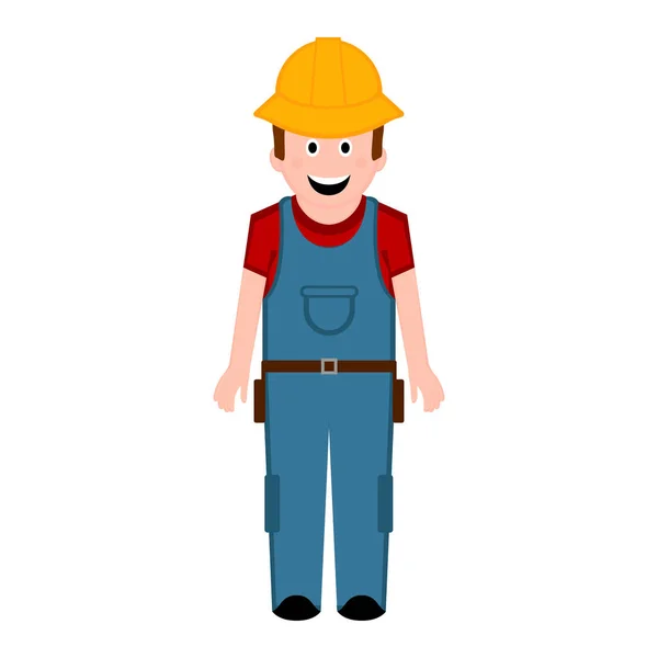 Isolated male builder icon — Stock Vector