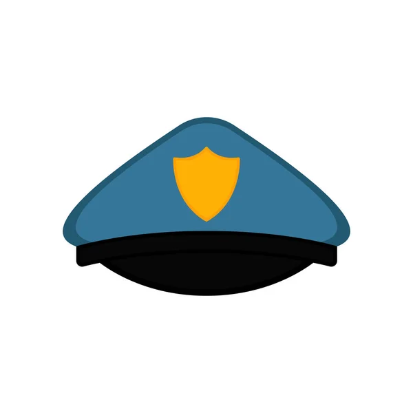 Isolated police officer hat icon — Stock Vector