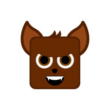 Şirin halloween kurt adam çizgi film karakteri