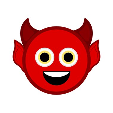 Şirin halloween iblis çizgi film karakteri