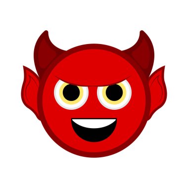 Şirin halloween iblis çizgi film karakteri