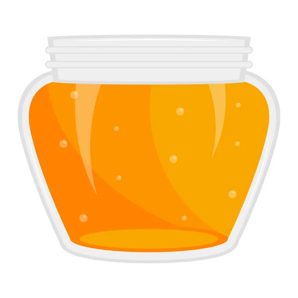 Icona del barattolo di miele isolato — Vettoriale Stock