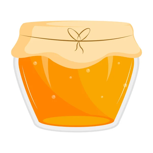 Ícone de jarra de mel isolado —  Vetores de Stock