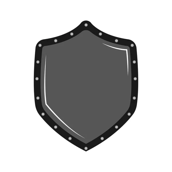 Ikona štítu komické heraldika — Stockový vektor