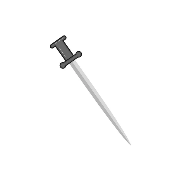 Icono de espada cómic aislado — Vector de stock
