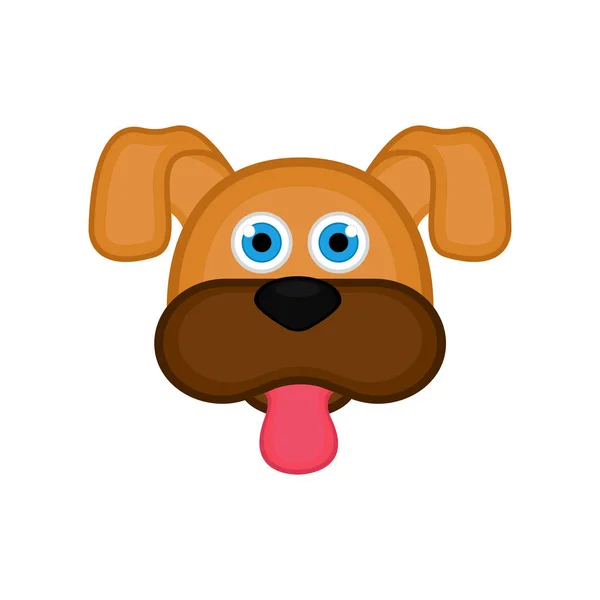 分離のかわいい犬のアバター — ストックベクタ