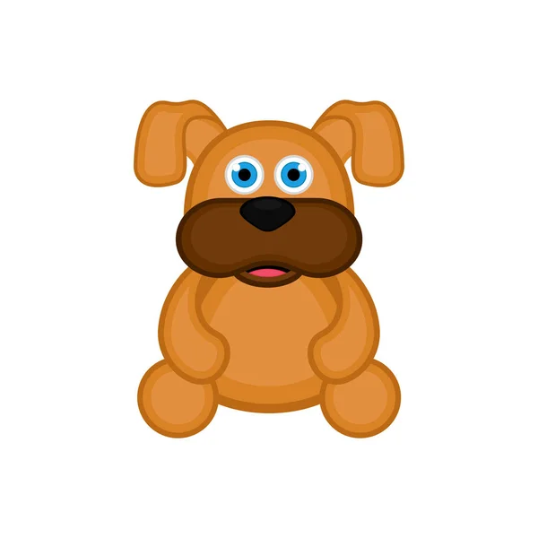 Isolato carino cane icona — Vettoriale Stock