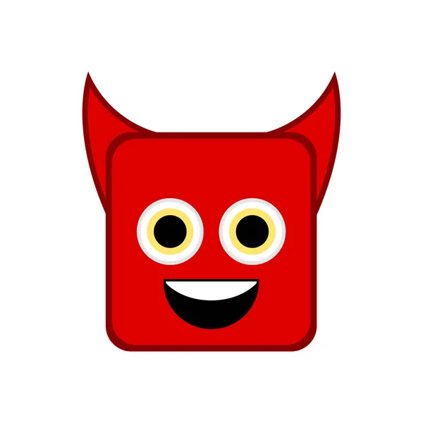 Cute halloween demon cartoon character — Stock Vector