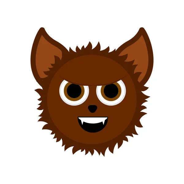 Mignon halloween loup-garou personnage de dessin animé — Image vectorielle