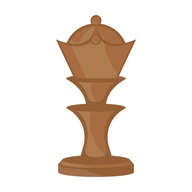 Simge izole Kraliçe satranç parça