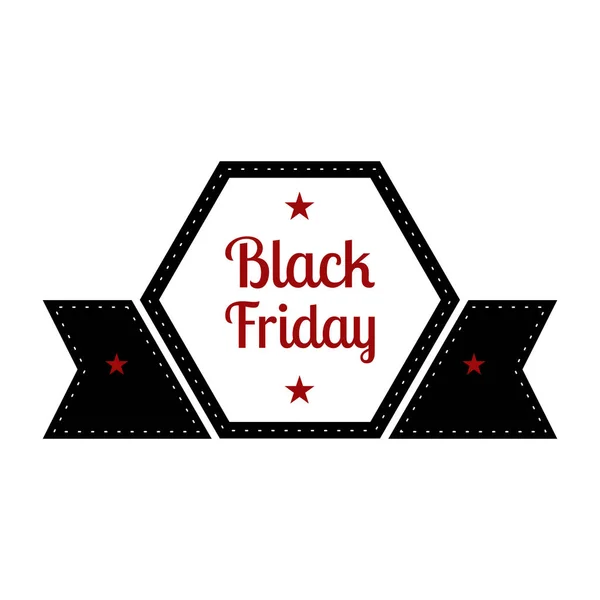 Isolated black friday label — Stock Vector