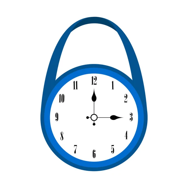 Icono de reloj de pared aislado — Vector de stock