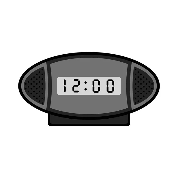 Isolerade digital väckarklocka-ikonen — Stock vektor