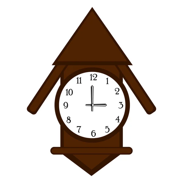 Icono Aislado Del Reloj Pared Diseño Ilustración Vectorial — Vector de stock